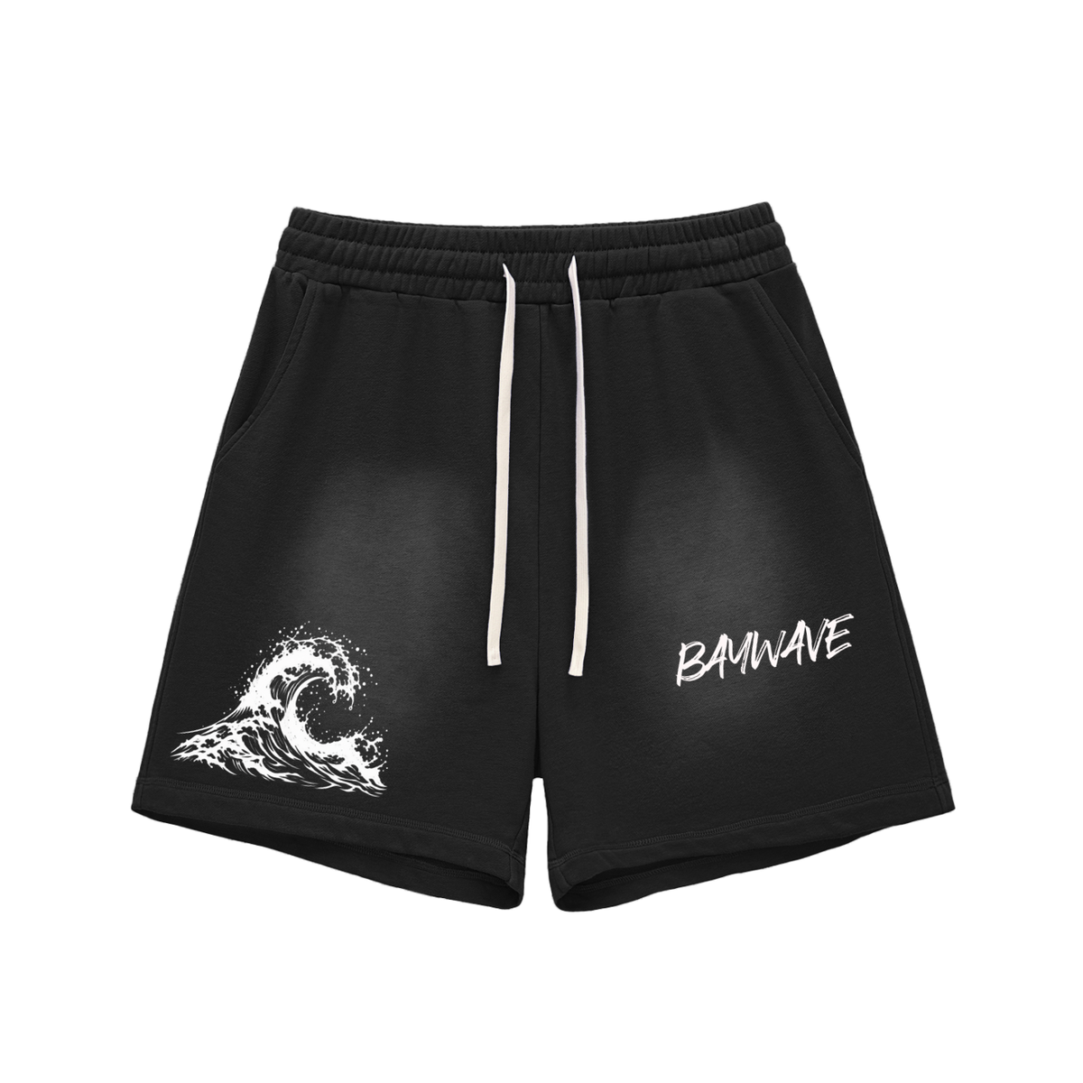 Sun-Fade Raw Edge Shorts
